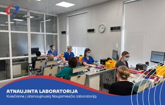 Po remonto atidaryta Naujamiesčio klinikinė laboratorija