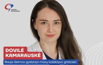 Mūsų kolektyvo gretose – nauja šeimos gydytoja
