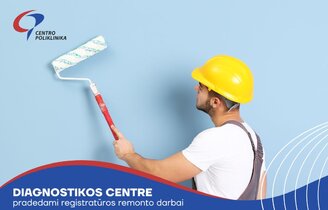 Pradedamas Diagnostikos centro registratūros patalpų remontas