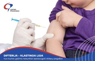 Difterija – pavojinga liga, kurios galima išvengti paprastu būdu: pasiskiepykite!