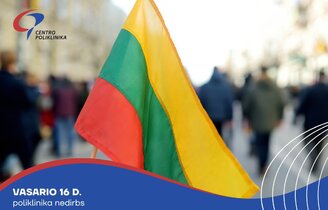 Vasario 16 d. poliklinika nedirbs