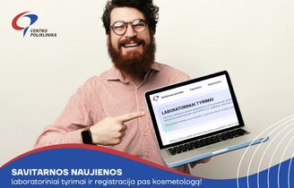 Mūsų savitarnoje – jau ir laboratoriniai tyrimai bei registracija pas kosmetologą!