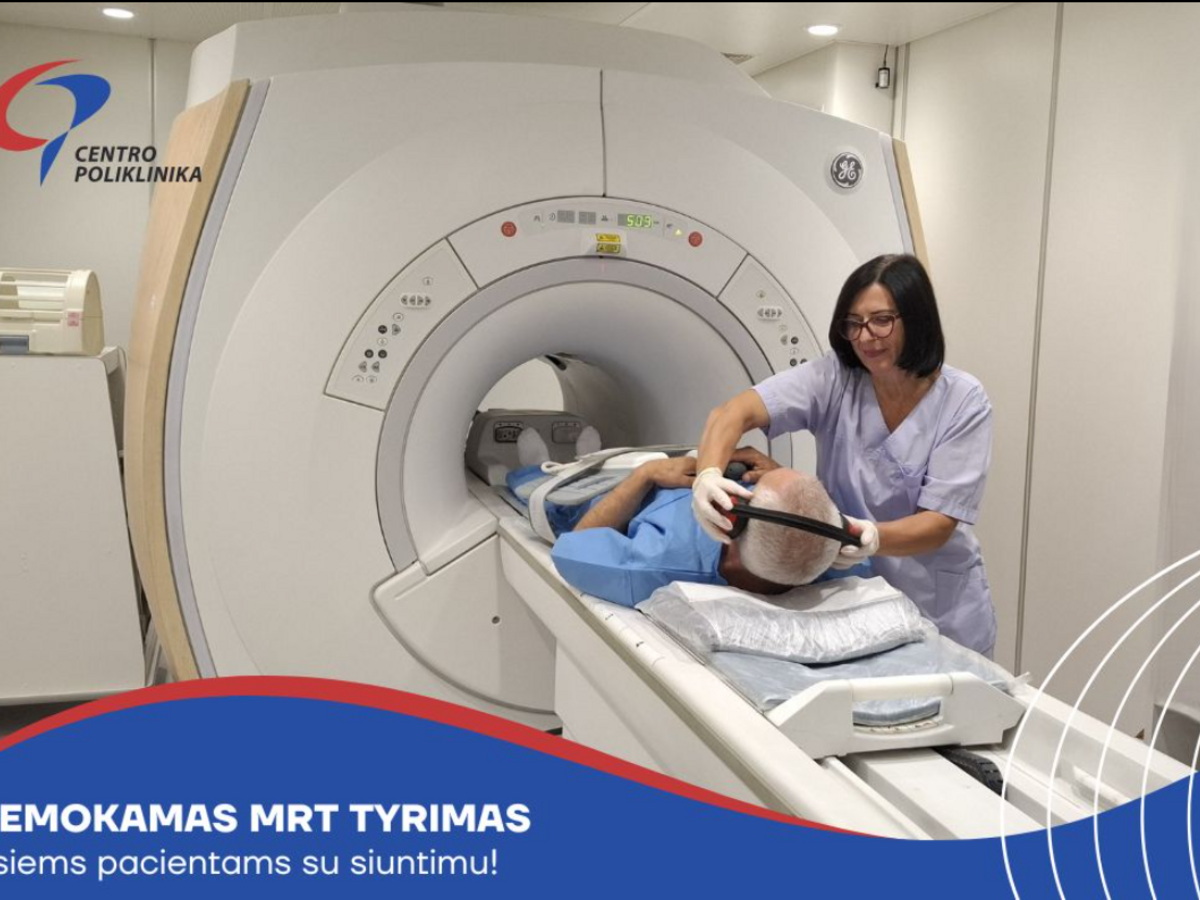 Nemokamas MRT tyrimas su gydytojo specialisto siuntimu | Pylimas