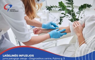 Lašelinės infuzijos – ir Diagnostikos centre, Pylimo g. 3
